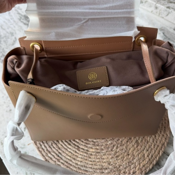 Bolvaint Tan Trapeze-Shape Delphine Bag - Picture 4 of 12